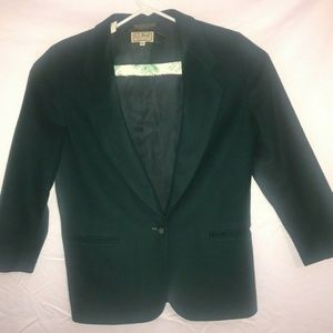 Women L.L. Bean Vintage Blazer Green Size 8P